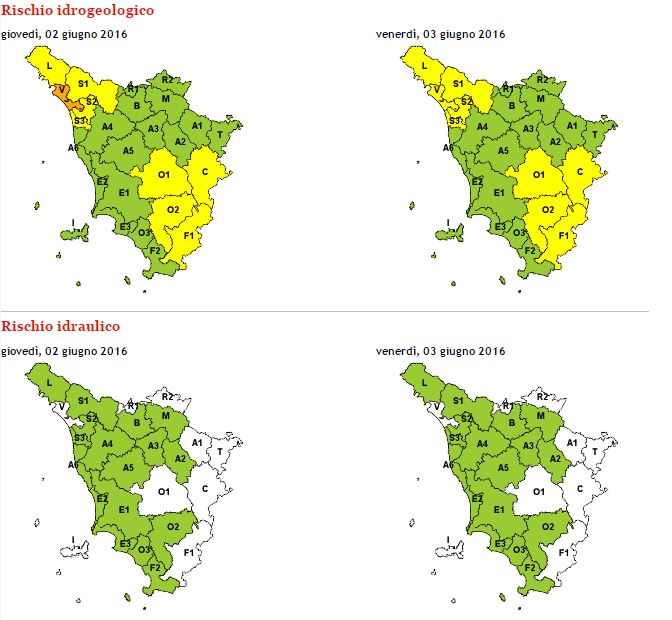 allerta meteo toscana