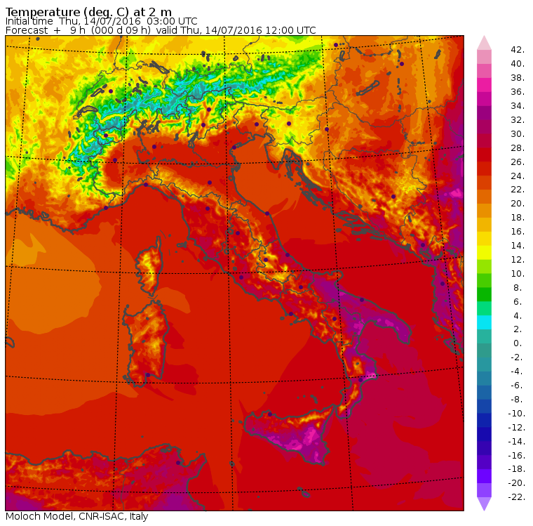 allerta meteo venerdì 15 luglio sud italia