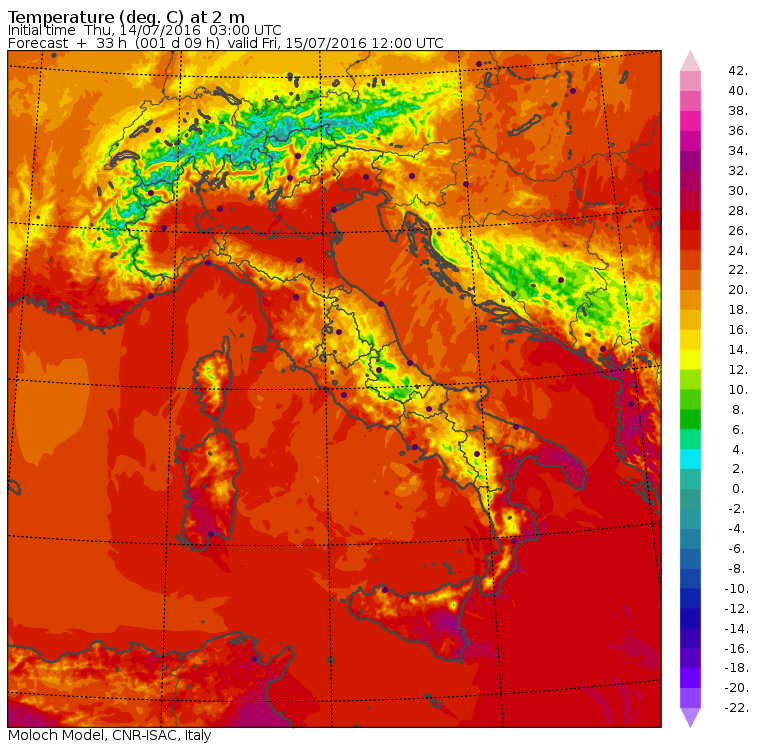 allerta meteo venerdì 15 luglio sud italia