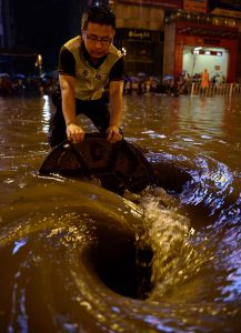 Cina, alluvione a Xian, nella provincia Shaanxi