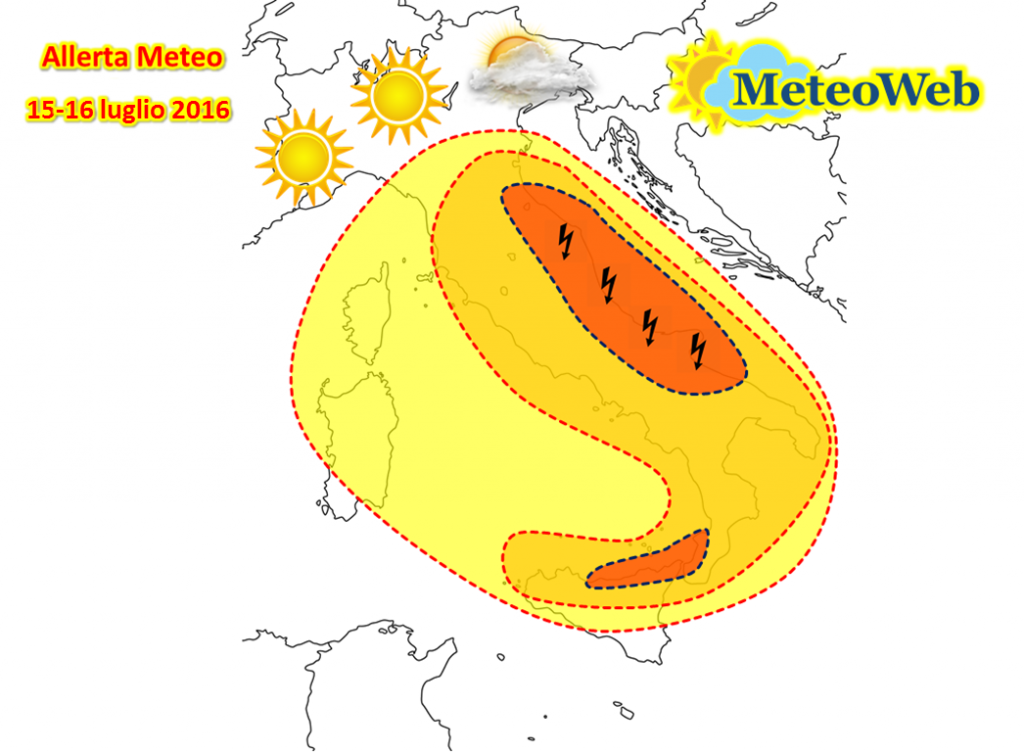 previsioni meteo luglio allerta maltempo
