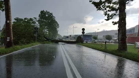 maltempo arezzo tromba d'aria