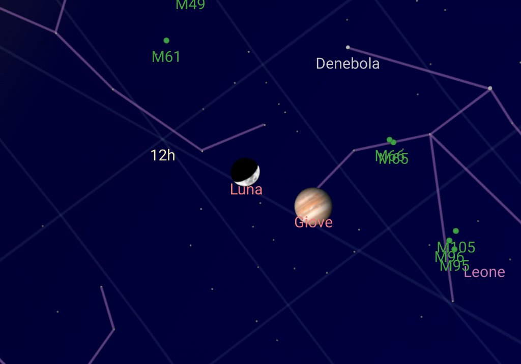 luna giove