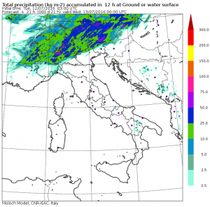 Meteo Italia: forti temporali al Nord nella serata di martedì 12 luglio
