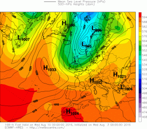 10 agosto ecmwf