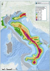 Mappa di pericolosità sismica - INGV