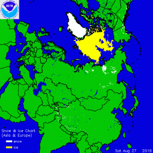 Ecco le prime nevicate che hanno imbiancato le lande siberiane negli ultimi giorni