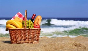 mangiare in spiaggia