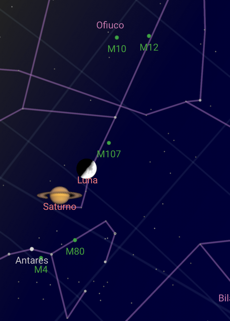 luna saturno