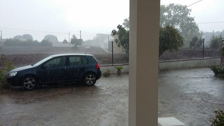 Forte pioggia a Martina Franca
