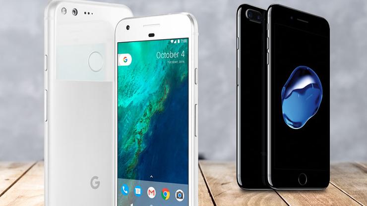 google pixel iphone 7