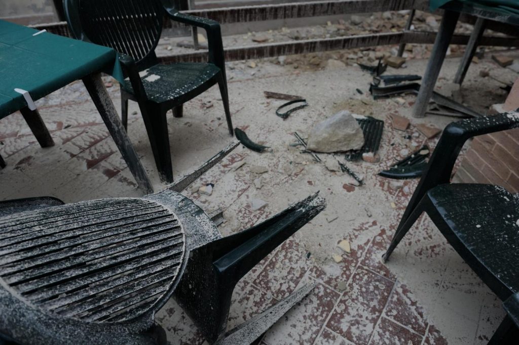 La città di Camerino devastata dal sisma