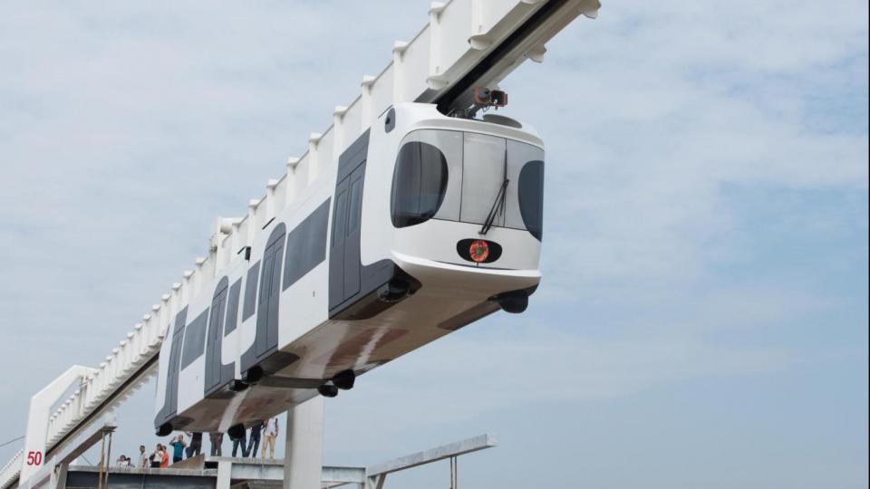 Cina, il primo treno sospeso a levitazione magnetica permanente inizierà le  operazioni di prova a luglio