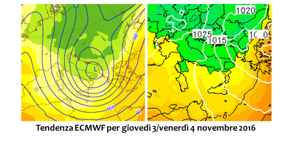 previsioni meteo novembre 2016