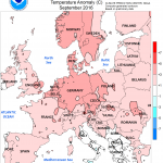 Clima, i dati NOAA su Settembre 2016: fresco e con piogge da record al Sud Italia, caldo e secco al Nord [MAPPE]
