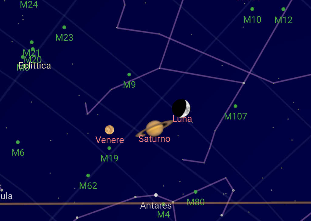 luna venere saturno