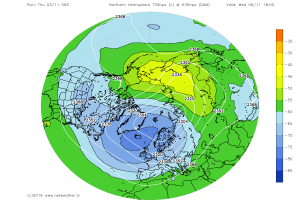 Il piccolo "stratwarming" emergente sull'est della Siberia