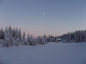 Il tipico paesaggio della "fabbrica del gelo" durante il periodo invernale