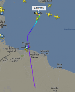 aereo dirottato malta