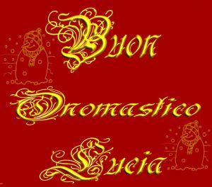 Auguri buon onomastico Santa Lucia