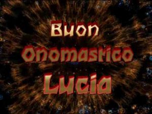 Auguri buon onomastico Santa Lucia