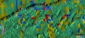 L'area di Capri Chasma a ovest del sistema di canyon di Valles Marineris ripreso da TES