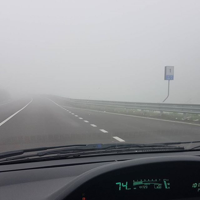 nebbia in autostrada
