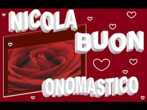 auguri buon onomastico Nicola