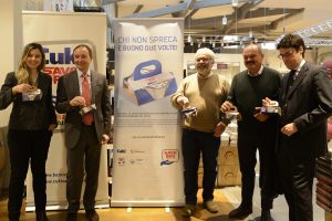Lancio Save Bag con Maria Chiara Gadda - Carlo Bertolino - Marco Lucchini - Oscar Farinetti - Alessandro Pessana
