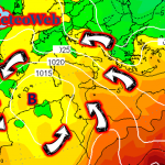 Maltempo, non se ne esce più: violentissimo ciclone Afro/Mediterraneo nel weekend, scirocco impetuoso e piogge alluvionali al Sud [MAPPE]