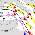 Allerta Meteo, violento ciclone Afro/Mediterraneo in arrivo al Sud: scirocco, vento e nubifragi, scatta l’allarme alluvione [MAPPE]