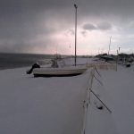 Metaponto, nevicata senza precedenti sulla costa jonica lucana: “così neanche nel ’56” [GALLERY]