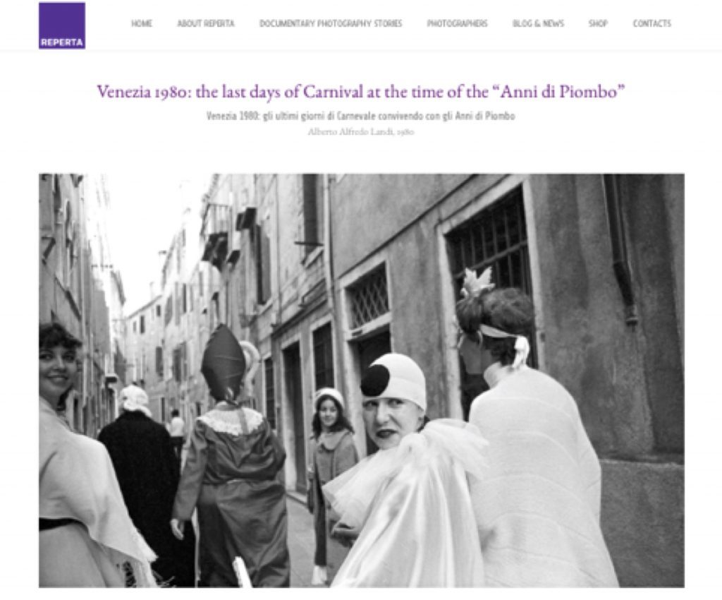 È online su Reperta.org la mostra Venezia 1980 gli ultimi giorni del Carnevale convivendo con gli Anni di Piombo