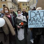 Terremoto Centro Italia: a Montecitorio la manifestazione dei residenti dei Comuni colpiti [GALLERY]