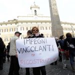 Terremoto Centro Italia: a Montecitorio la manifestazione dei residenti dei Comuni colpiti [GALLERY]