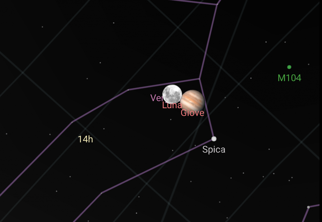 luna giove