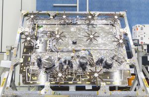 Heat shield of Solar Orbiter in clean room @Tas Turin