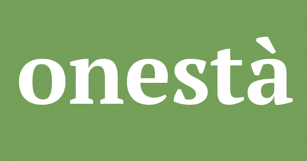 onestà