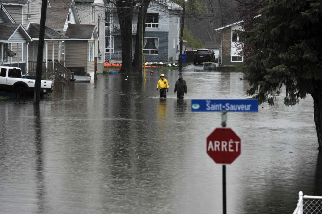 Alluvioni Canada, le strade allagate della città di Gatineau