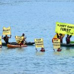 G7 Taormina: protesta di Greenpeace contro i cambiamenti climatici [GALLERY]