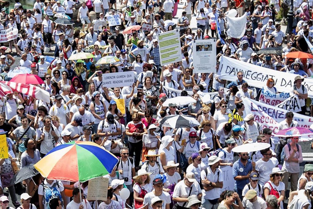 Manifestazione per la libertà di scelta vaccinale – Free vax
