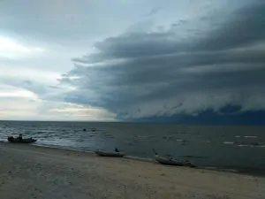 temporale sul lago Bajkal