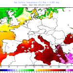 Mar Mediterraneo mai cosi caldo intorno all’Italia a inizio Luglio!
