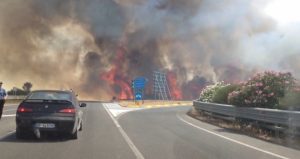 incendio autostrada