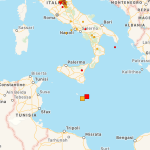 Terremoto, nuova scossa tra Malta e la Sicilia: magnitudo 4.0 a 10km di profondità [MAPPE e DATI INGV]