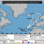 Uragano Ophelia, un mostro da record verso l’Europa: il landfall Lunedì 16 Ottobre in Irlanda, allarme massimo sulle isole Britanniche