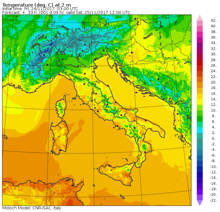 previsioni meteo novembre italia
