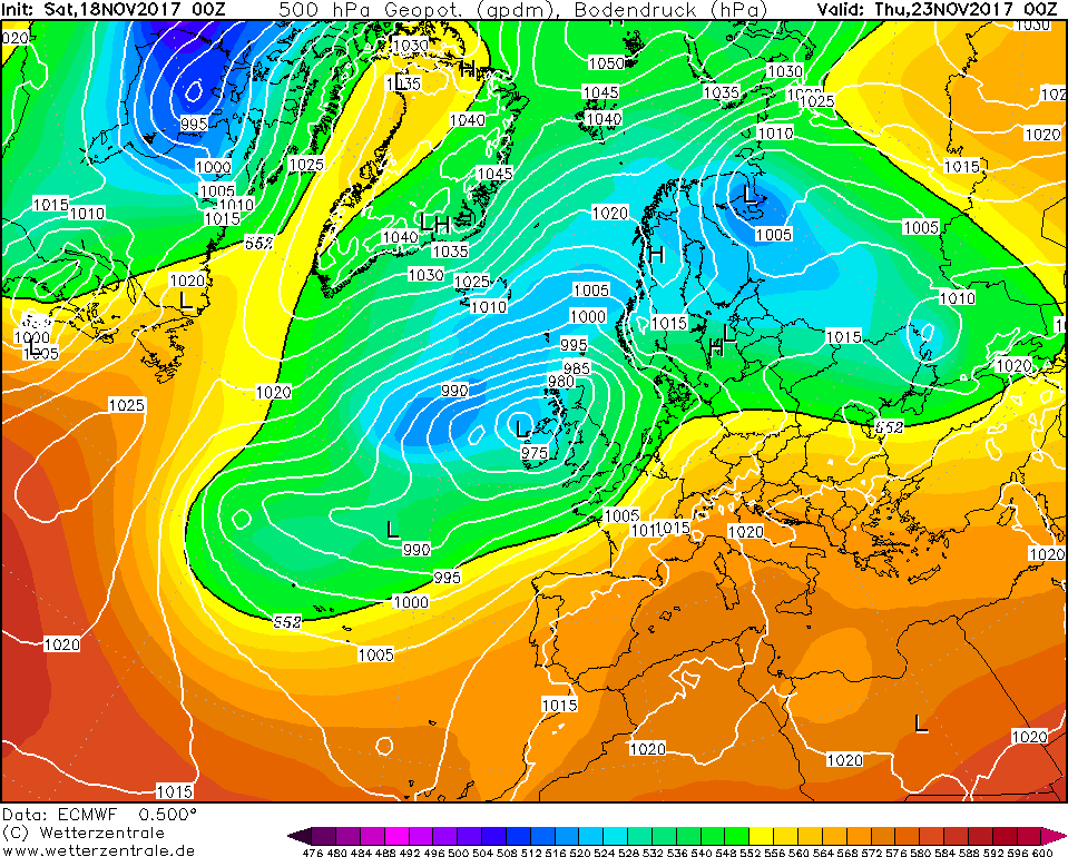 Previsioni Meteo Novembre Italia Anticiclone mappe modello ecmwf