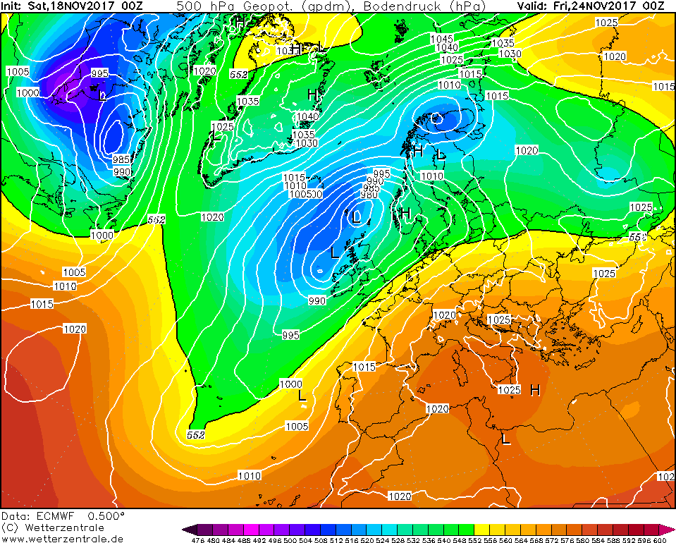 Previsioni Meteo Novembre Italia Anticiclone mappe modello ecmwf