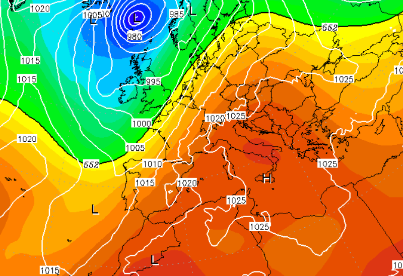 Previsioni Meteo Novembre Italia Anticiclone mappe modello ecmwf